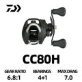 DAIWA Reel CC80/CR80 Baitcast Reel Drag 7KG Seawater 4+1/7+1BB 6.8/7.5:1 Gear Ratio