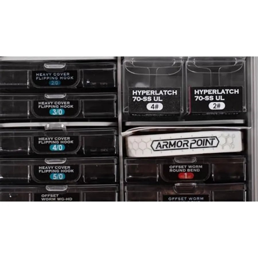 Fishing Box with Tackle Hooks Boxes with Dividers OCD Tackle Storage Organizer System for Anglers Fully Loaded Setup Including