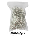 BKK8062Anti-Corrosive5xStreng Iron Plate Hooks Thened Bright Tin Round Point Sea Fishing Hooks Barbed Tuna Bulk Fish HooksRinged