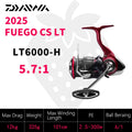 DAIWA  2025 New FUEGO CS LT Fishing Reel Spinning Reel 5.3/5.7/6.2:1 175-325g Max Drag 12kg