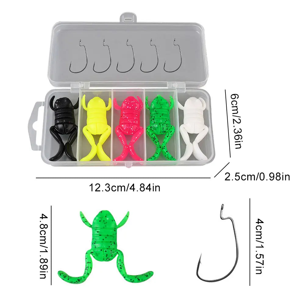 Frog Fishing Lure Set