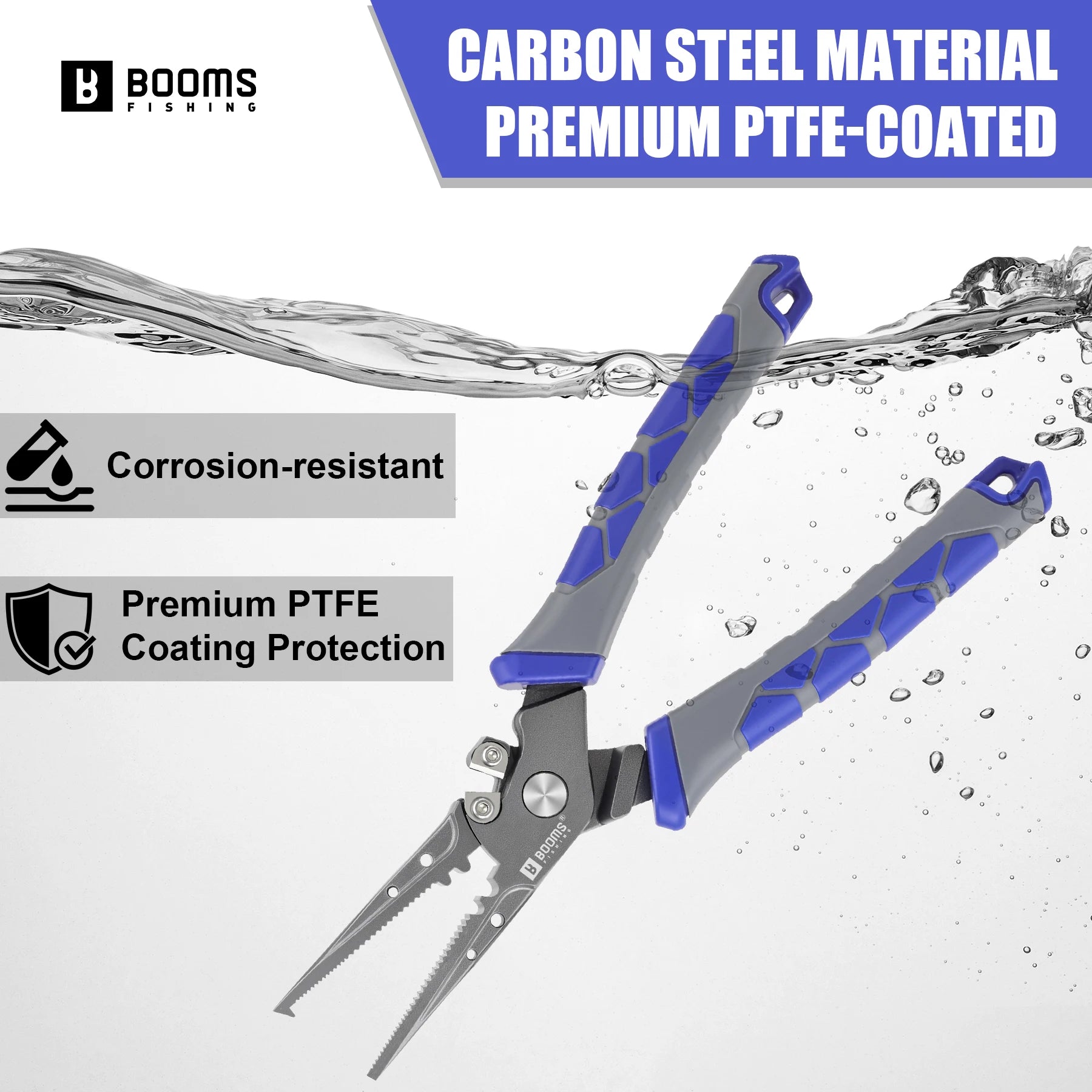 Booms Fishing XW15 Carbon Steel Fishing Plier Multifunctional Braid line Cutters Crimper Hook Remover Pliers Set Tackle Tools