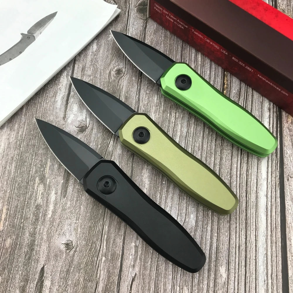 7500 Folding Pocket Knife, Aluminum Handle Multifunctional EDC Knife for Outdoor Camping Hiking Daily Use