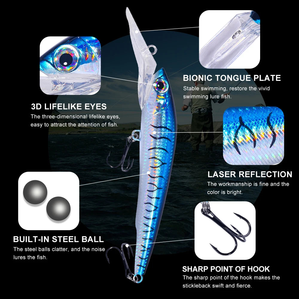 Deep Diving Minnow Lure