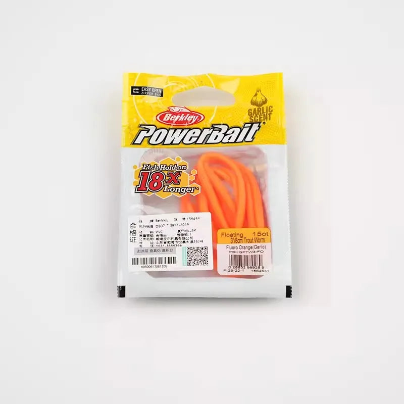 Original Berkley  Floating  worm Floating soft bait 3IN/8CM  15CT  Trout worm bait Lure soft bait  Salmon bait