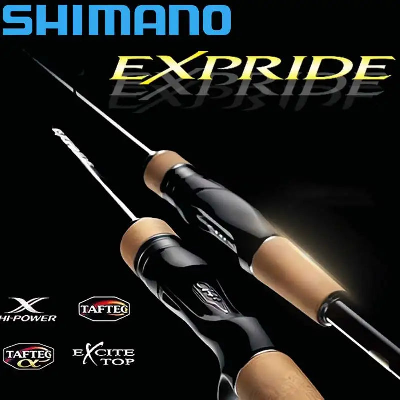 SHIMANO Fishing Rod EXPRIDE 2 Parts Spinning/Casting Fishing Rod F/R Power 1.93M 2.08M 2.29M Aluminum Carbon Fishing Stick
