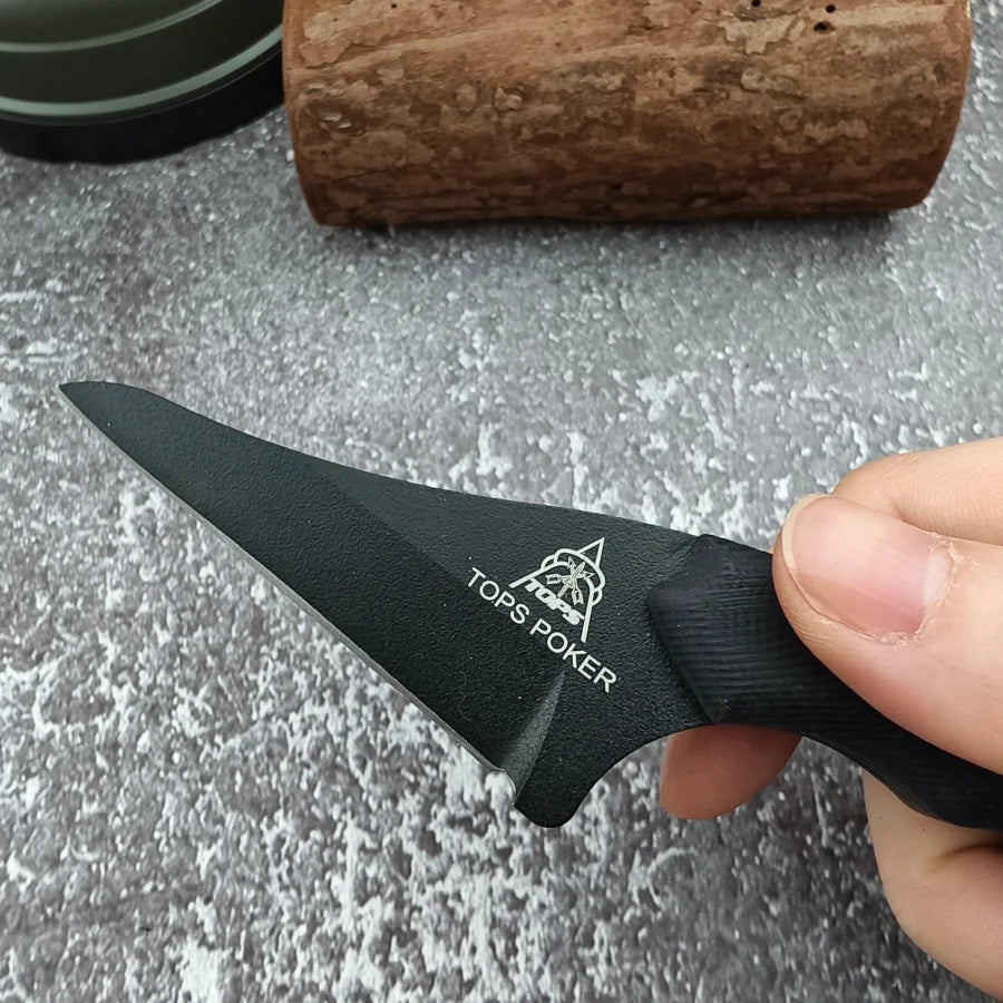 High-hardness Blade Outdoor Camping Knife Nylon Fiber Handle Survival and Fishing Sharp Blade Cutting Tool Gift for Men
