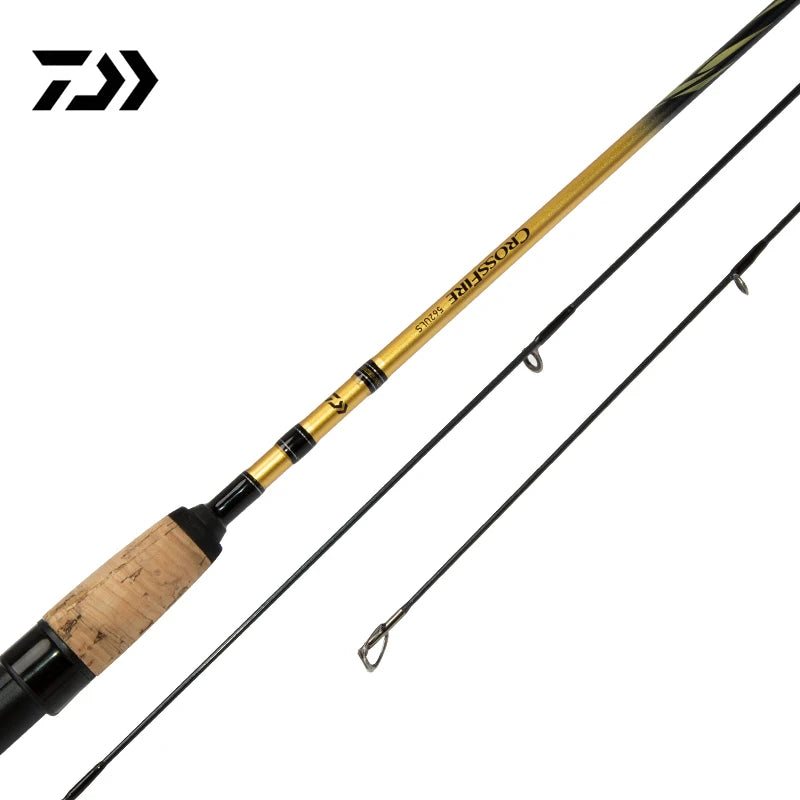 DAIWA CROSSFIRE CS Carbon Fiber Fishing Rod 2-Piece Spinning/Casting Rod for Freshwater & Light Saltwater Bass Trout