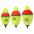 1oz 2.1oz 3.5oz Lighted Fishing Slip Bobbers, 1 Pack EVA Green Red LED Light Up Fishing Float for Night Fishing, Yellow