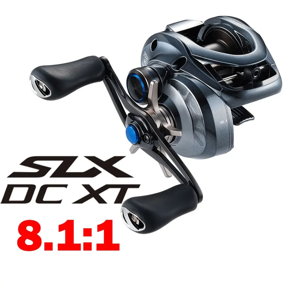 SHIMANO Baitcasting Reel SLX DC XT/SLX XT/SLX Fishing Reel New SVS Infinity braking system 8.2/7.2/6.3 Ratio HAGANE BODY