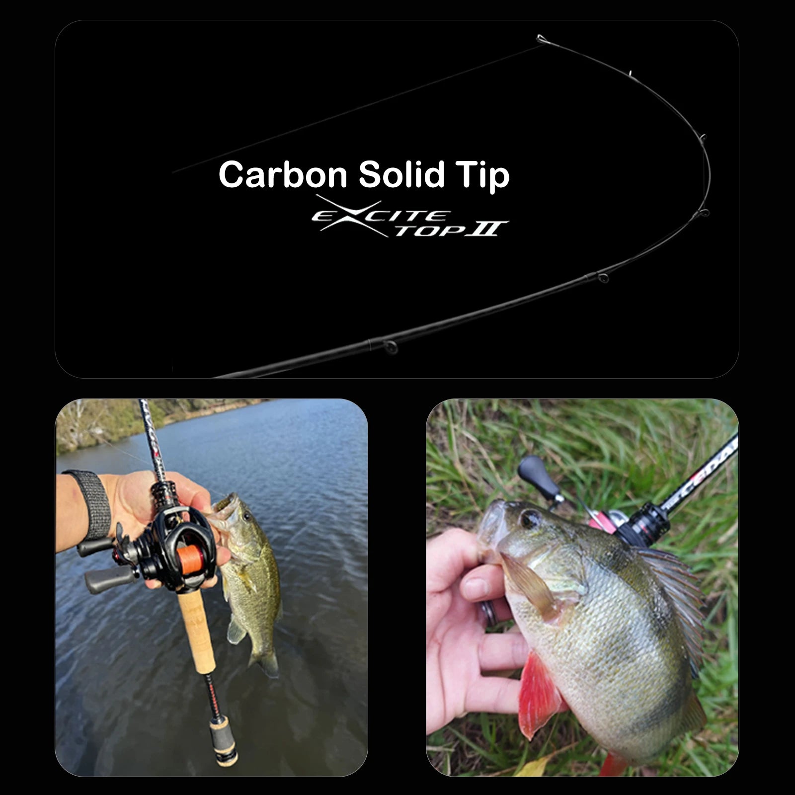 PURELURE Solid Tip Bass Rod