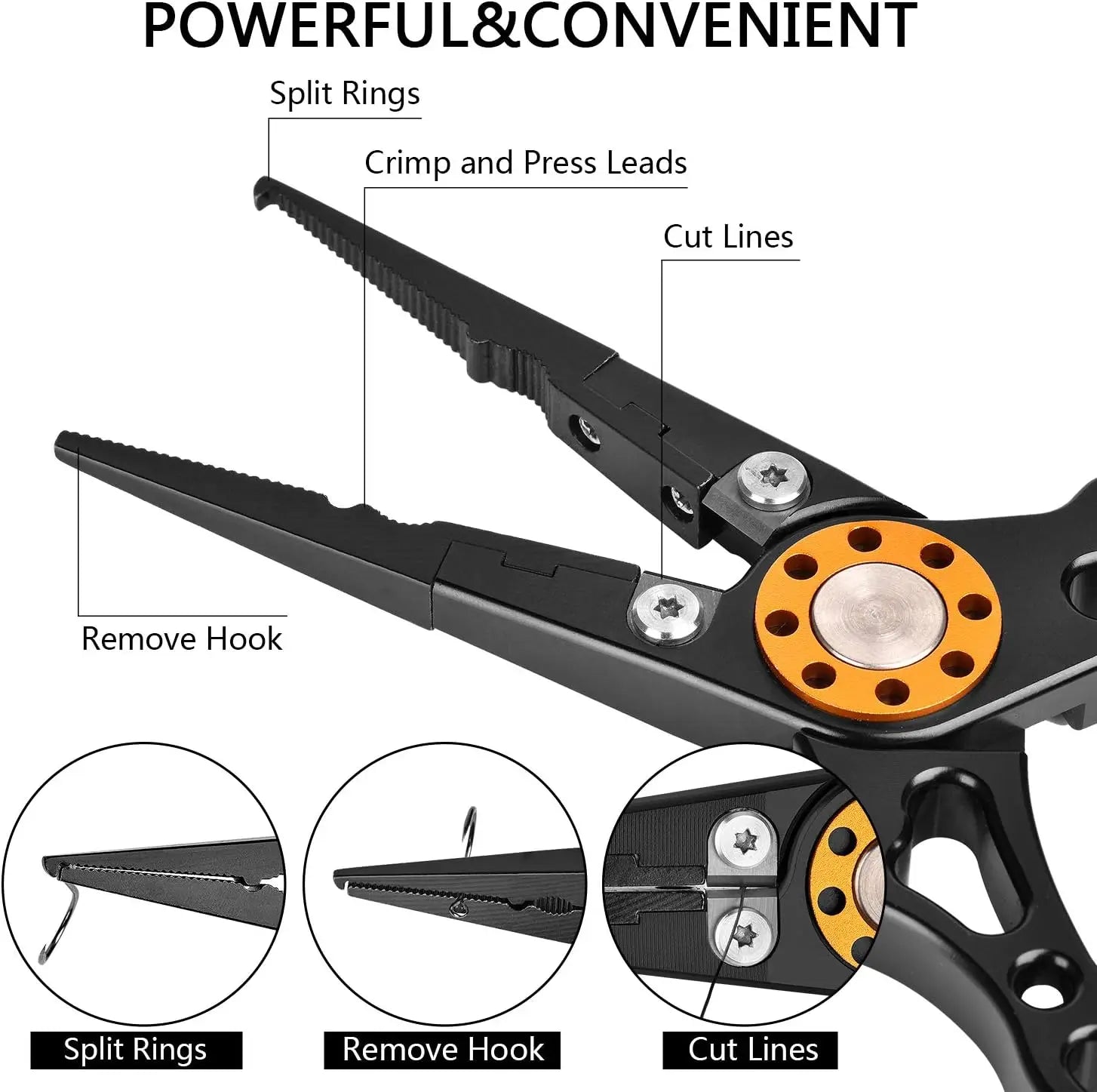 Hook Remover Split Ring Pliers
