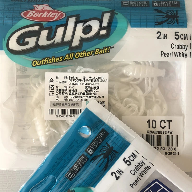Berkley GULP Live Energy Soft Bait Tail Worm Minnow Tadpole Squid Larva Agive Simp Sandworm for Sea Fiing