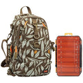 Fishing Tackle Storage Bag With Fishing lure Box, Water-Resistant Fishing Backpack with Rod Holder, Fishing Gear Bag