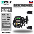 New Electronic Baitcasting Fishing Reel Led Screen USB And Solar Charging 7.2:1 Sea Saltwater Waterproof Cast Drum Wheel Casting