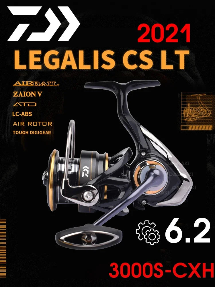 2021 DAIWA LEGALIS CS LT Fishing reel 2000/2500/3000C/4000C Light body 6+1BB LC-ABS Metail Spool 5-12KG Power Ultraleve185g-325g
