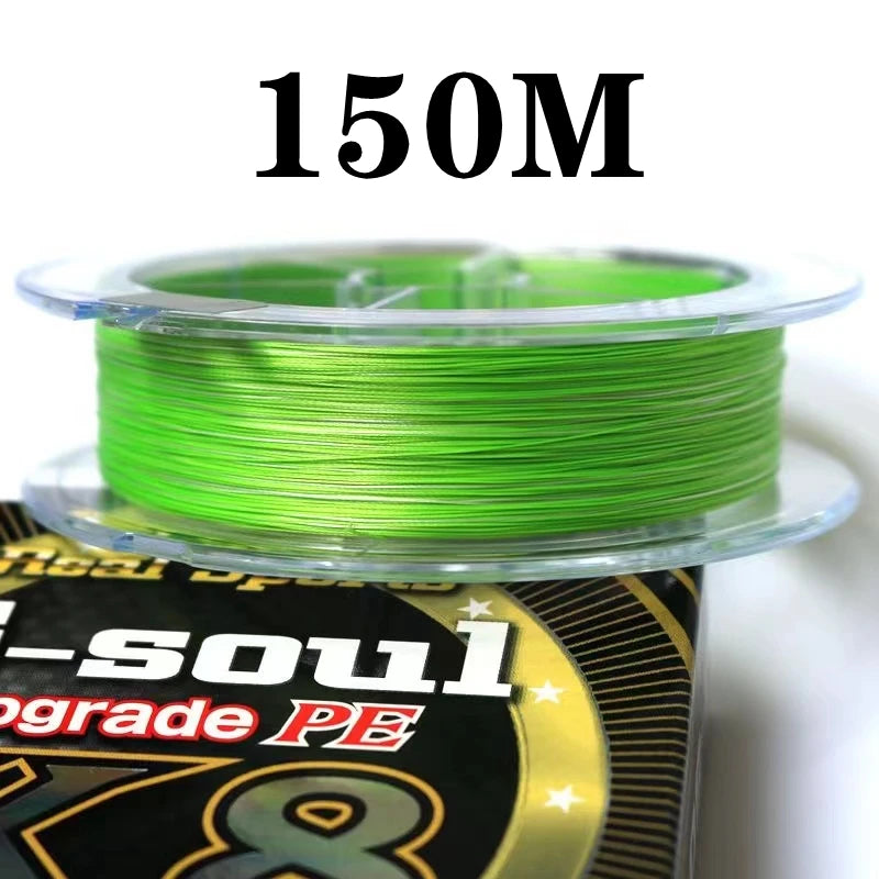 Origianl YGK X BRAID X8 Upgrade Braid Fishing Line Super Strong 8 Strands Multifilament PE Line 150M 200M Lure High Stength