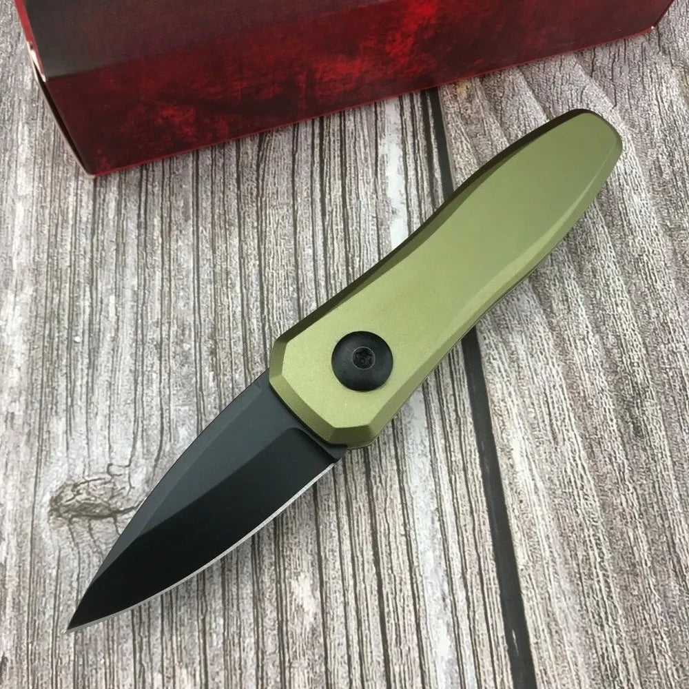 7500 Folding Pocket Knife, Aluminum Handle Multifunctional EDC Knife for Outdoor Camping Hiking Daily Use