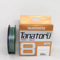 Original SHIMANO Tanatoru 8 Braided Fishing Line PE Line 200M/300M 14.5LB-67.8LB Multi Color Braid Lake River Fishing Wire