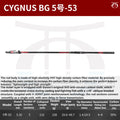 DAIWA 24CYGNUS BG CS Fishing Rod - Super Hard 99% High Carbon Telescopic Saltwater Freshwater Universal Anti-Twist