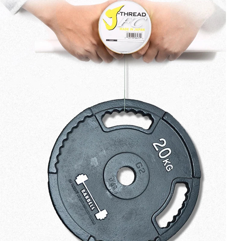 DaiwaJ-FLUOROCARBON 100% Fluorocarbon Leader 100m 50m Sinking Saltwater Clear Carbon Fiber Line Made in Japan