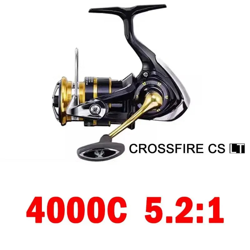 DAIWA Fishing Reel CROSSFIRE CS LT (Light&Tough) 1000-6000D-H Light Strong LC-ABS Metail Spool 4KG-12KG Ultraleve 185g-320g