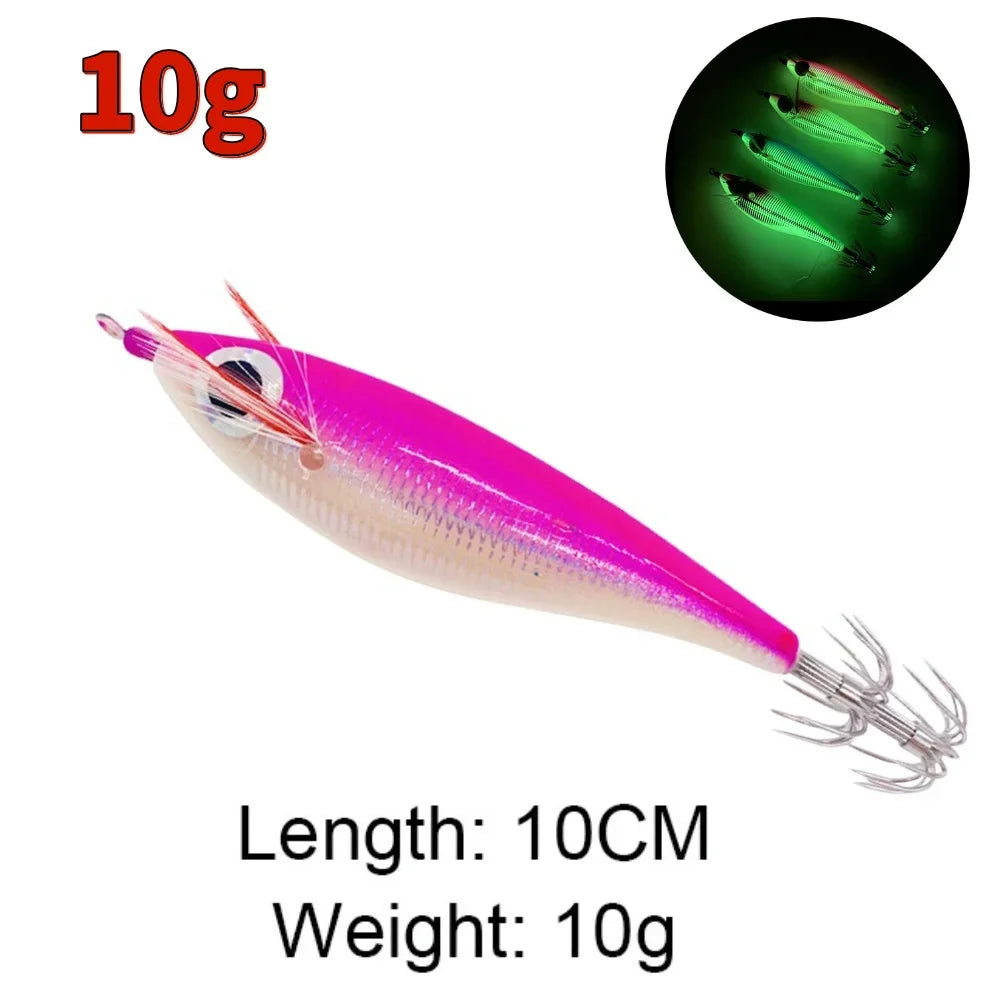 Glowing Squid Jig Lure