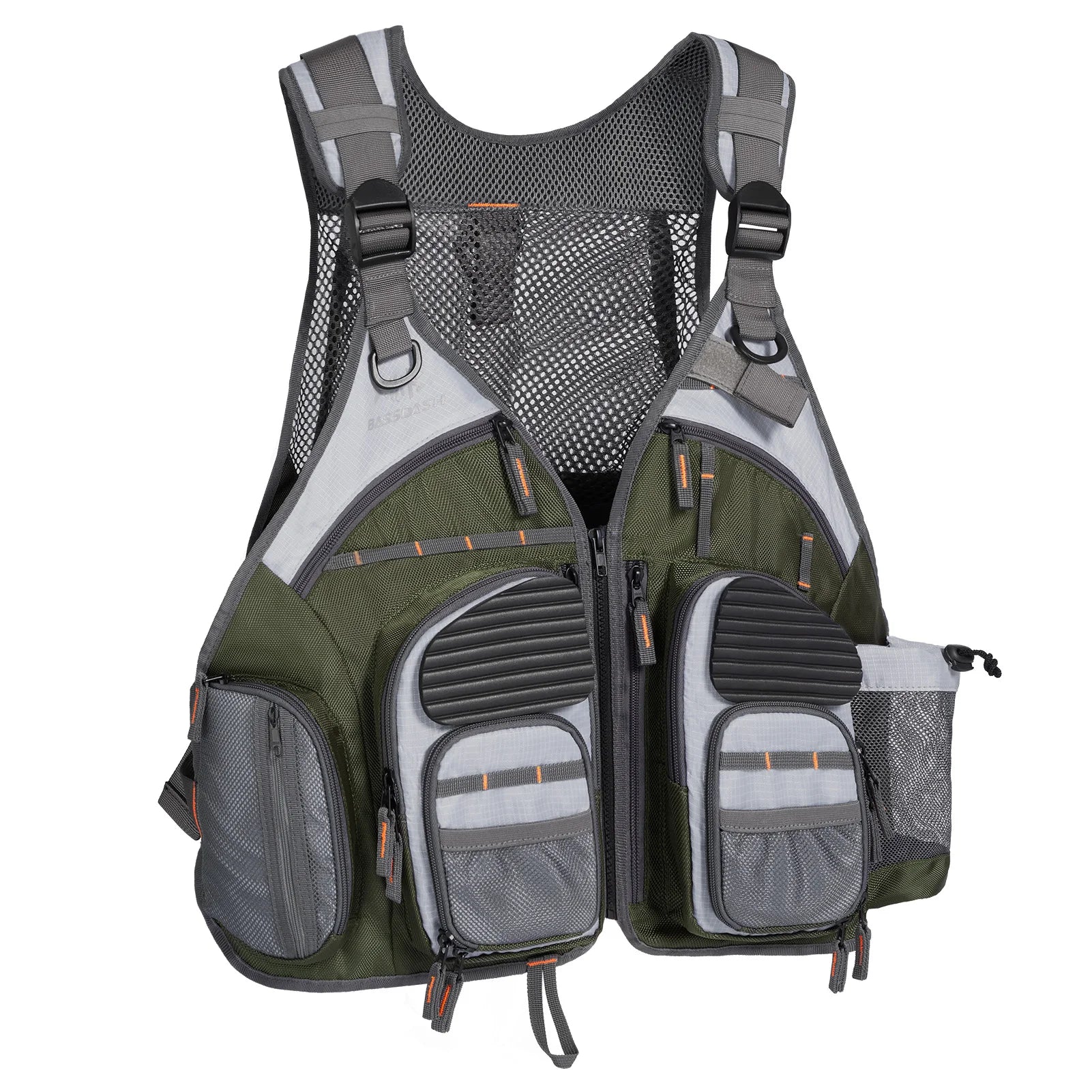 Bassdash Fishing Vest Adjustable Outdoor Sports Fishing Tackle Breathable