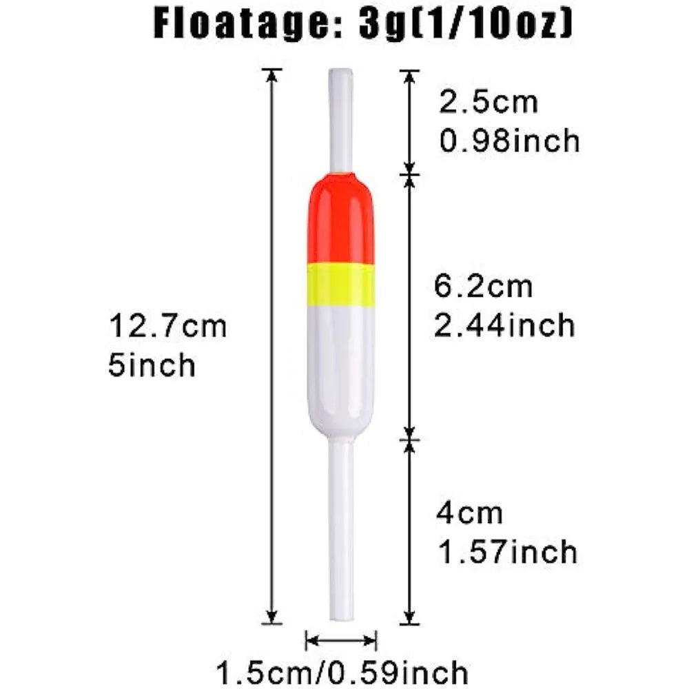 4PCS Slip Bobbers for Fishing Floats Wooden Slip Float Fishing Bobbers for Crappie Panfish Trout Bass Fishing Tackle Tool