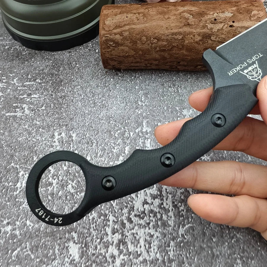 High-hardness Blade Outdoor Camping Knife Nylon Fiber Handle Survival and Fishing Sharp Blade Cutting Tool Gift for Men