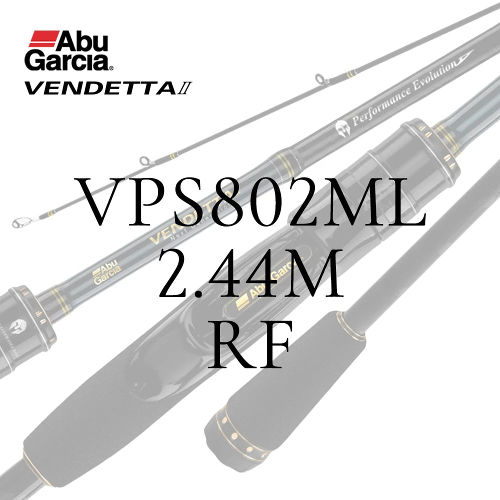 ABU Garcia Original VENDETTA Ⅱ Spining/Casting 2 Sections Lightweight/High Sensitivity Fishing Rod 1.98m-2.43m Fuji O-Guide Ring