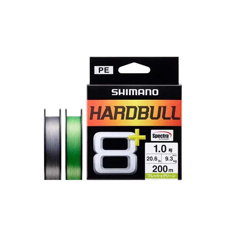 Original SHIMANO HARDBULL X8 Braided Fishing Lines PE 100M/150M/200M Made in Japan both fresh and saltwater