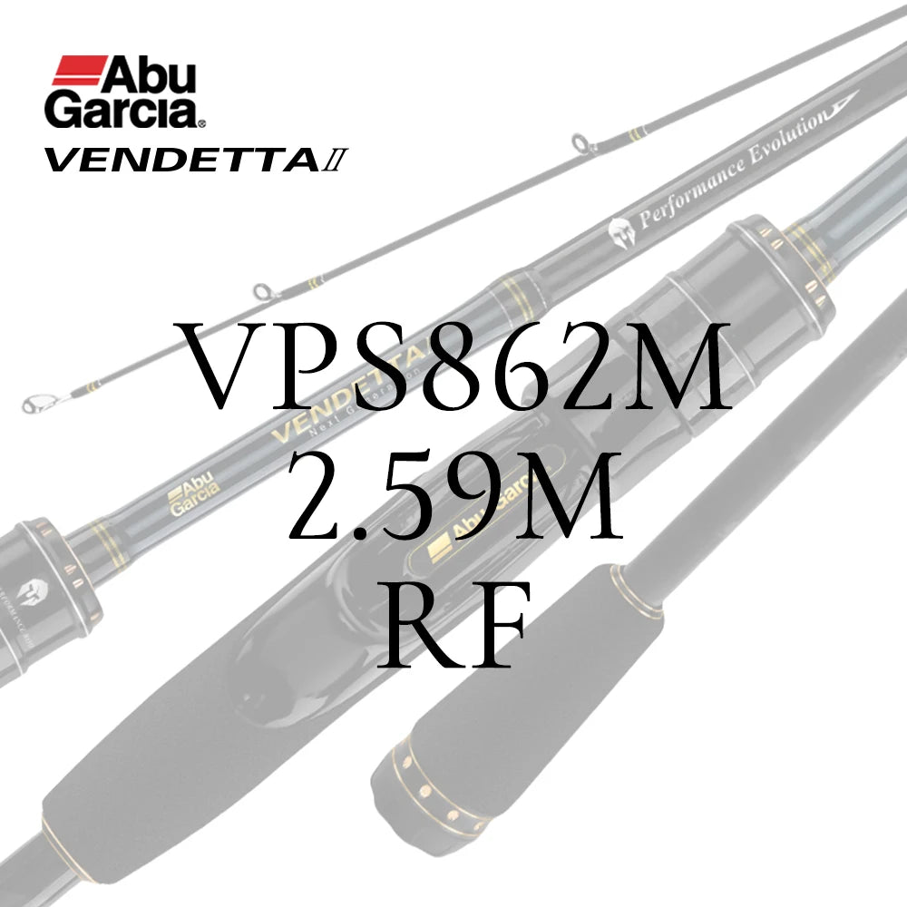 ABU Garcia Original VENDETTA Ⅱ Spining/Casting 2 Sections Lightweight/High Sensitivity Fishing Rod 1.98m-2.43m Fuji O-Guide Ring