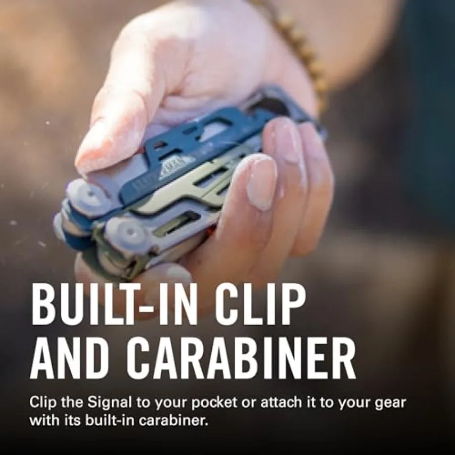 Signal 19-in-1 Multi-tool for Outdoors Camping Hiking Fishing Survival Durable Lightweight EDC Made in the USA Tundrascape