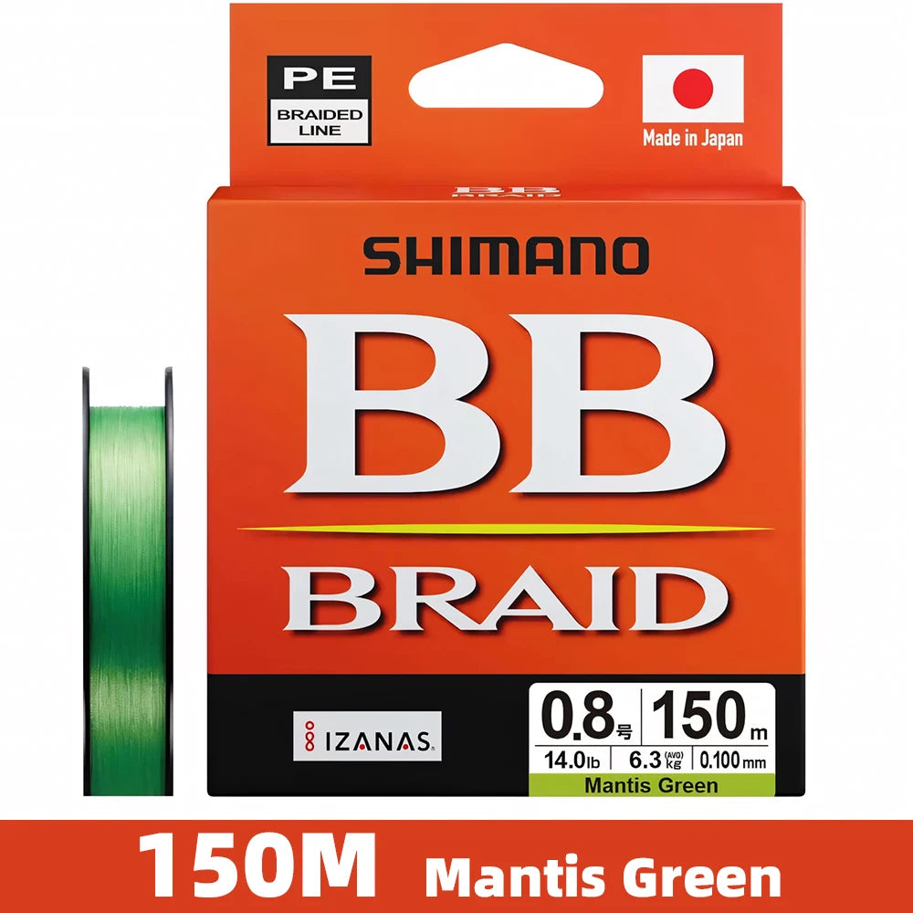SHIMANO BB BRAID 4X PE Line Fishing Line 150/200/300M Braided PE