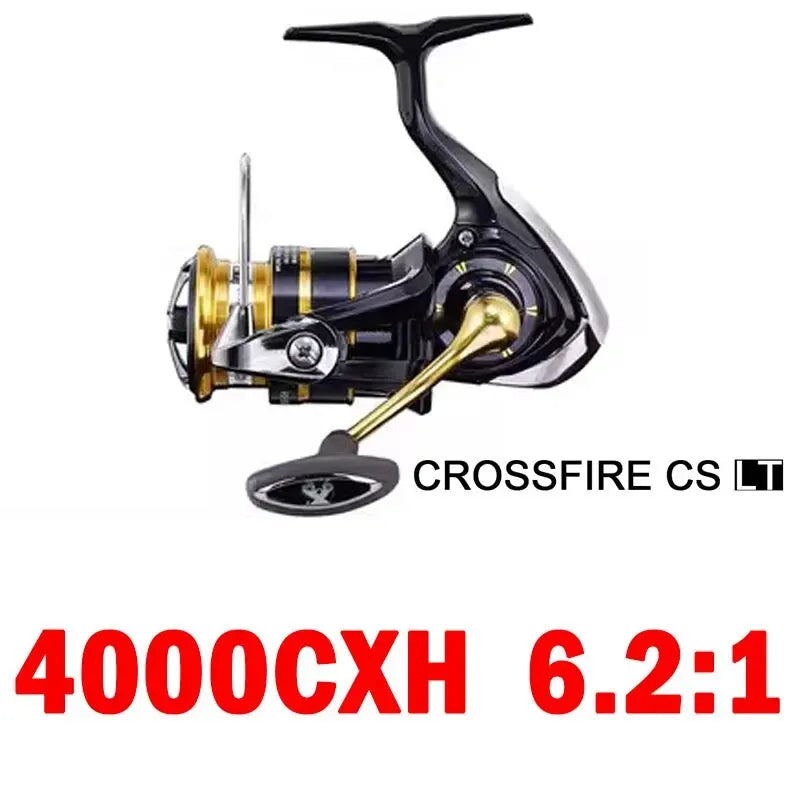 DAIWA Fishing Reel CROSSFIRE CS LT (Light&Tough) 1000-6000D-H Light Strong LC-ABS Metail Spool 4KG-12KG Ultraleve 185g-320g