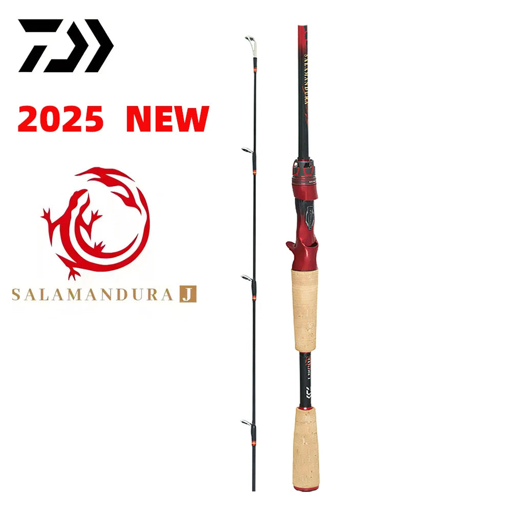 2025 DAIWA NEW SALAMANDURA J 2 Sections Spinning/Casting Fishing Rod Carbon Fiber Fishing Rods