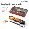 CHILENT Foldable Aluminum Alloy Fish Lip Gripper Portable Fishing Pliers Hand Grip Hook Gripper Lipgrip Fishing Accessories Tool