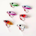 6pcs Micro Metal Jigging Fishing Lures 5.5g/7.5g/10g/14g/17g/21g Shore Casting Jig Fishing Lure Spoon Saltwater Artificial Bait