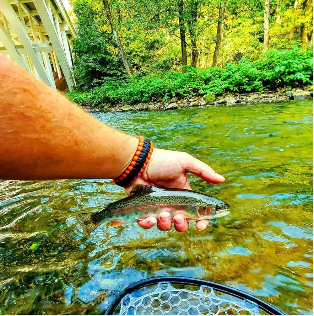 Lightweight Carbon Fiber Floating Fishing Net with Clear Rubber for Trout Catch & Release