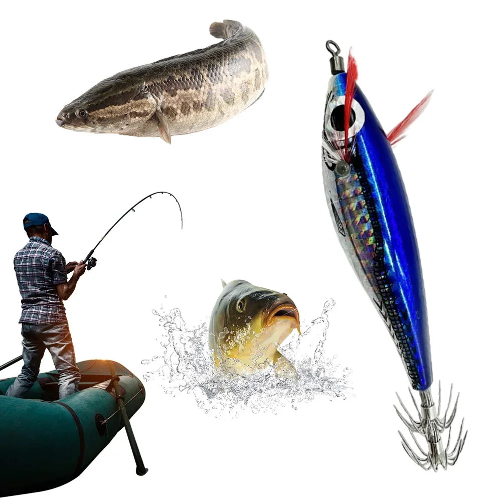 Glowing Squid Jig Lure