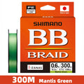SHIMANO BB BRAID 4X PE Line Fishing Line 150/200/300M Braided PE