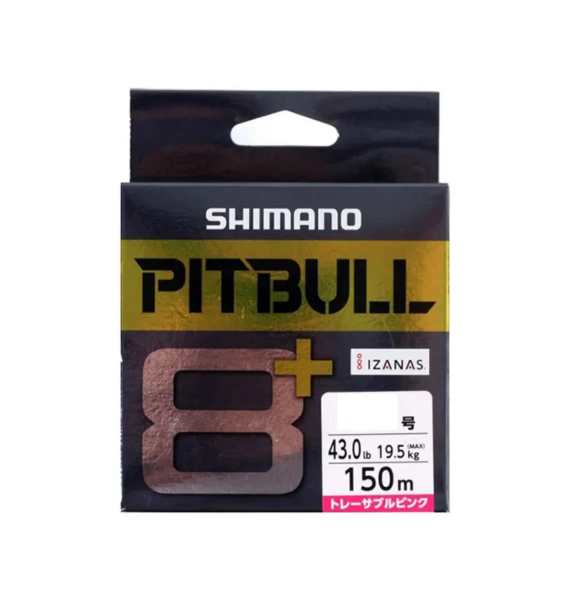 Original SHIMANO PITBULL 150M 200M X8 Pink PE Braided wire strands Fishing line Made in Japan High Strength and Soft