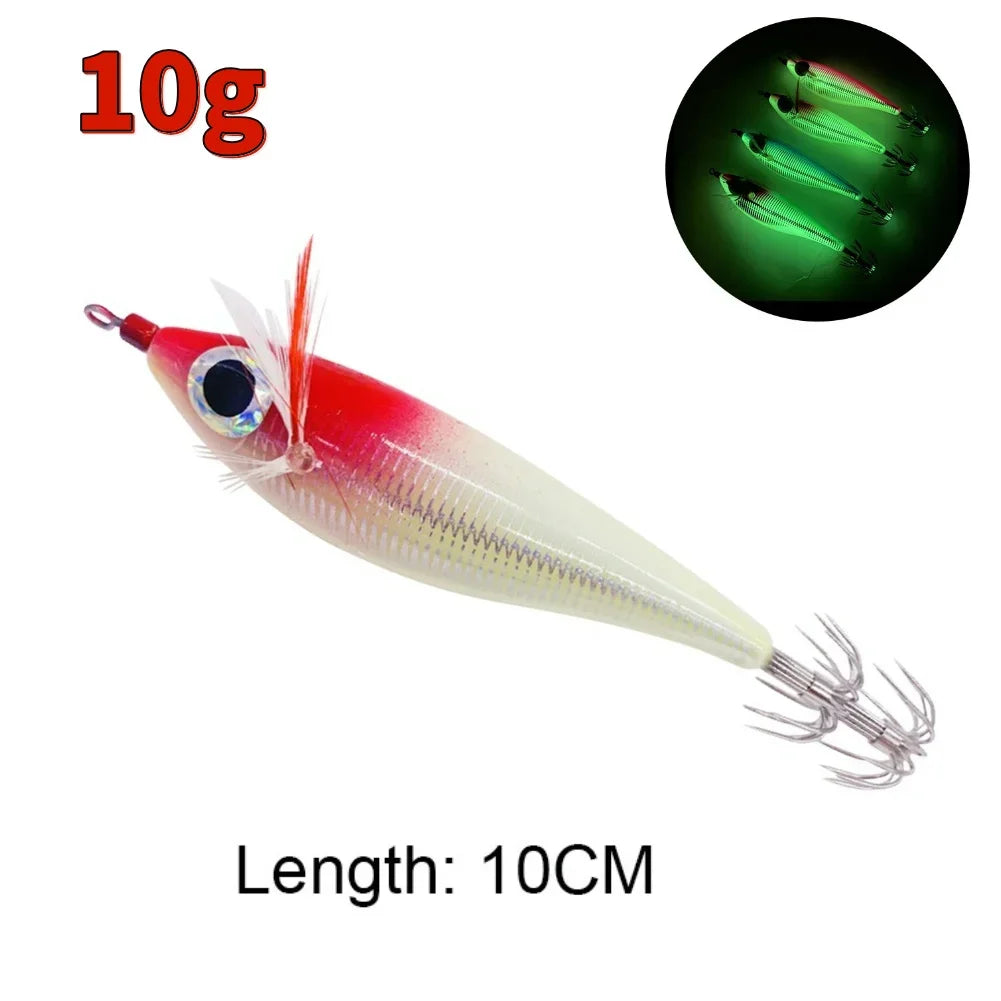 Glowing Squid Jig Lure