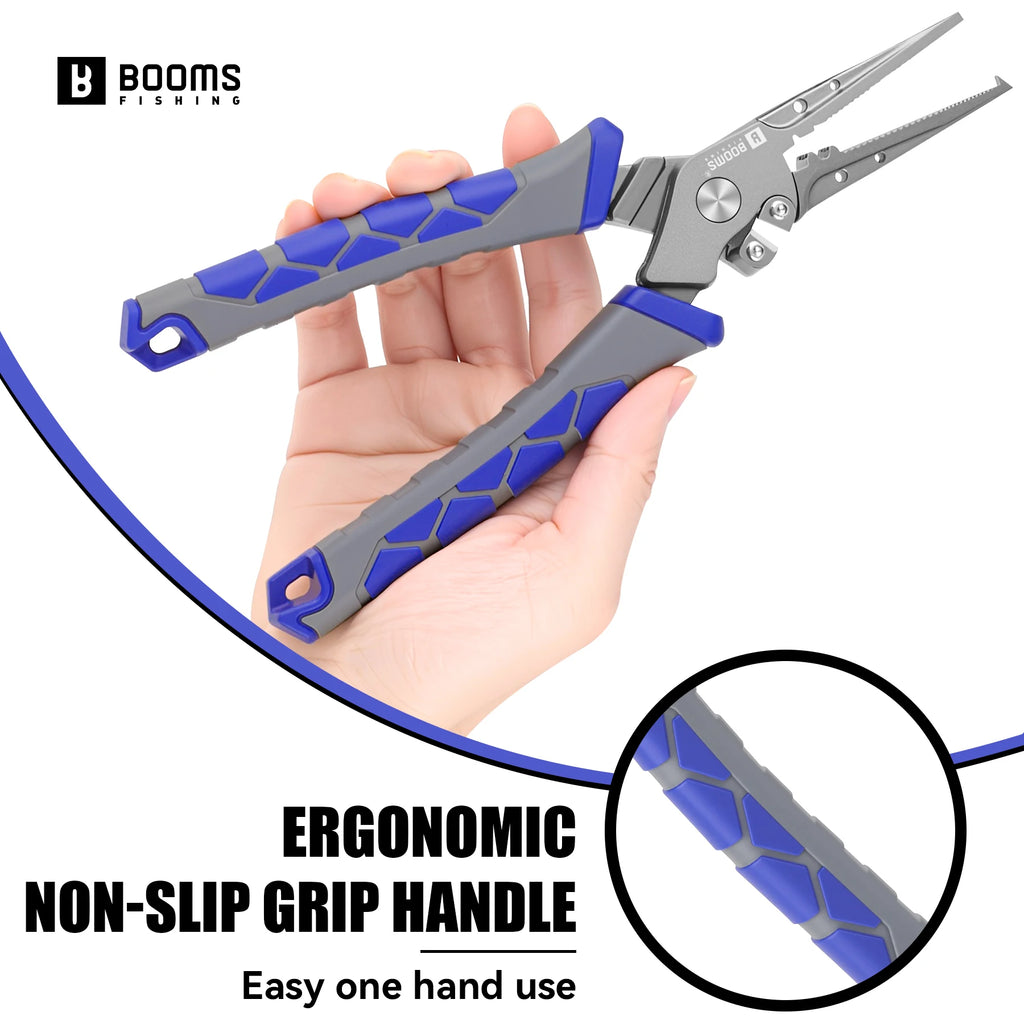 Booms Fishing XW15 Carbon Steel Fishing Plier Multifunctional Braid line Cutters Crimper Hook Remover Pliers Set Tackle Tools