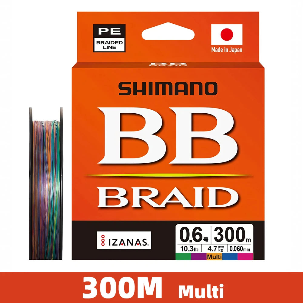 SHIMANO BB BRAID 4X PE Line Fishing Line 150/200/300M Braided PE