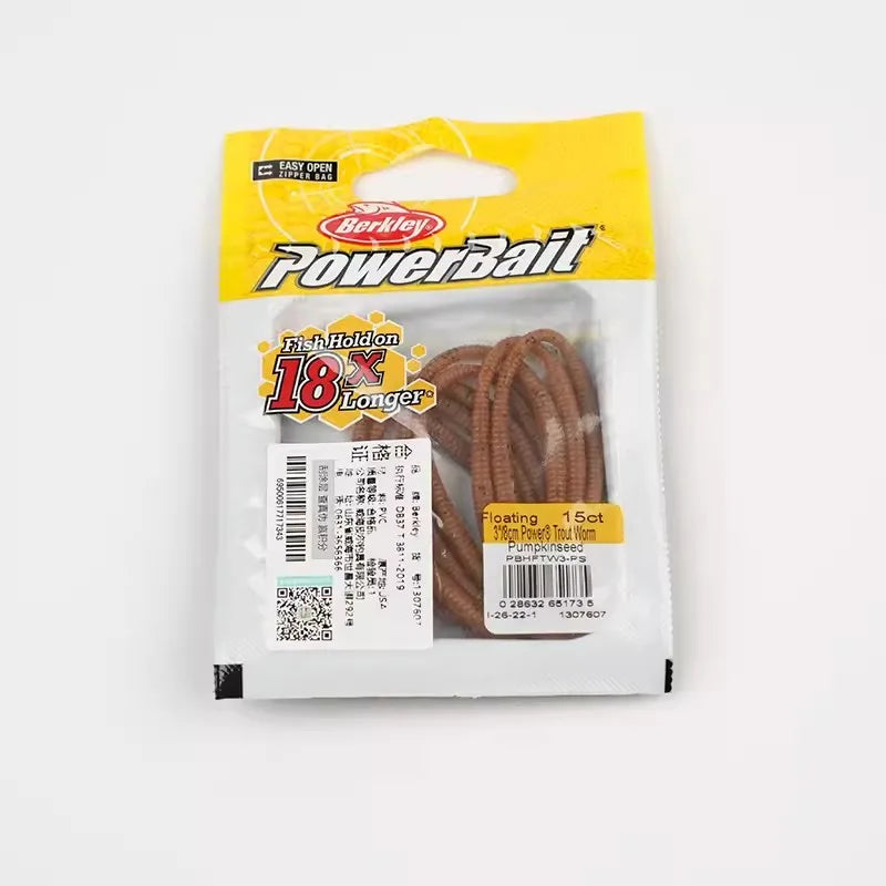 Original Berkley  Floating  worm Floating soft bait 3IN/8CM  15CT  Trout worm bait Lure soft bait  Salmon bait