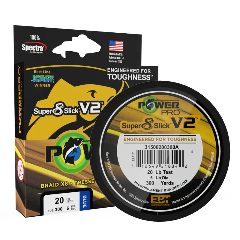 NEW Strong 275M 8 Strands POWER PRO SSV2 Braided Spectra Fishing Line for Sea Fishing 10~80lb Original USA PE Braid Line PESCA
