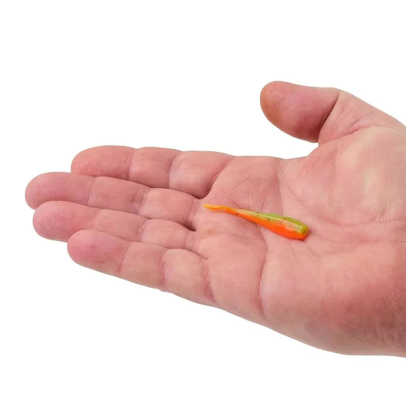Original NEW Berkley Power Bait Small fish shaped soft bait 18 times the fragrance 5cm/2in 18pcs Trout bait Black fish bait