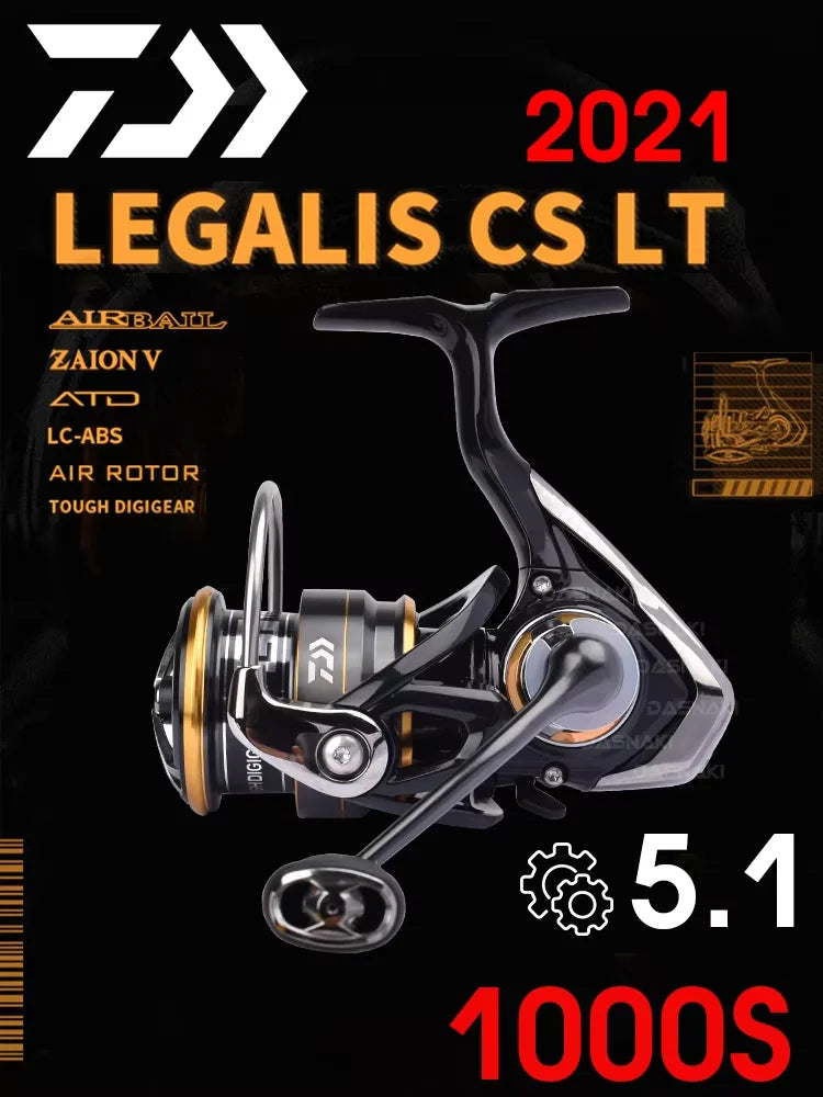 2021 DAIWA LEGALIS CS LT Fishing reel 2000/2500/3000C/4000C Light body 6+1BB LC-ABS Metail Spool 5-12KG Power Ultraleve185g-325g